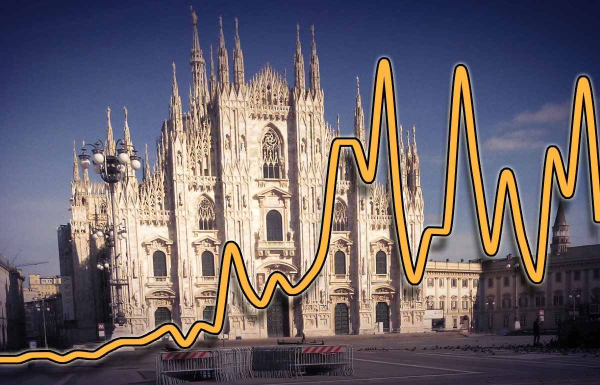 Los contagios en Milán: números que preocupan