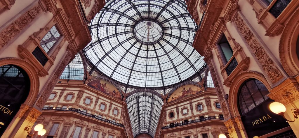 Octágono central de la Galería Vittorio Emanuele II
