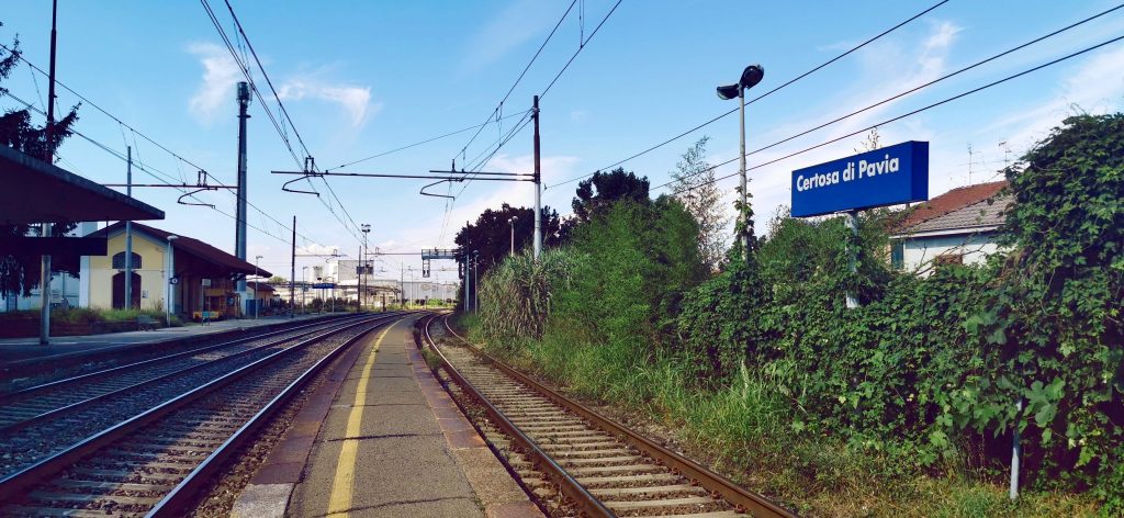 Estación del tren de la Certosa de Pavia