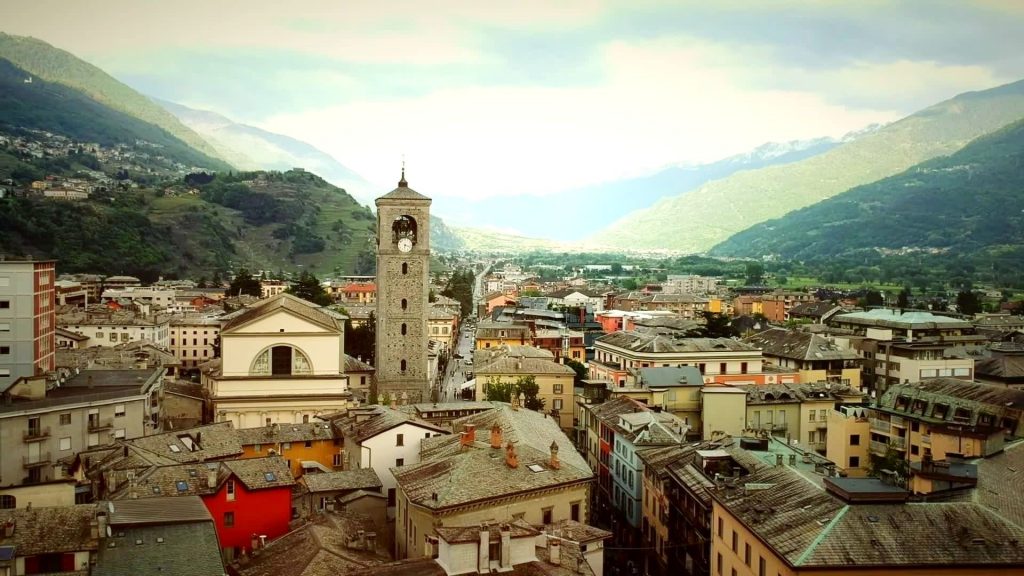 Panorámica de la ciudad de Sondrio