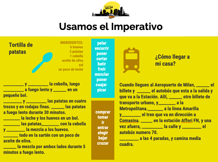 Uso del Imperativo